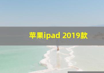 苹果ipad 2019款